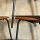 Lot de 7 tabourets tripodes vintage style industriel 1960-80’s