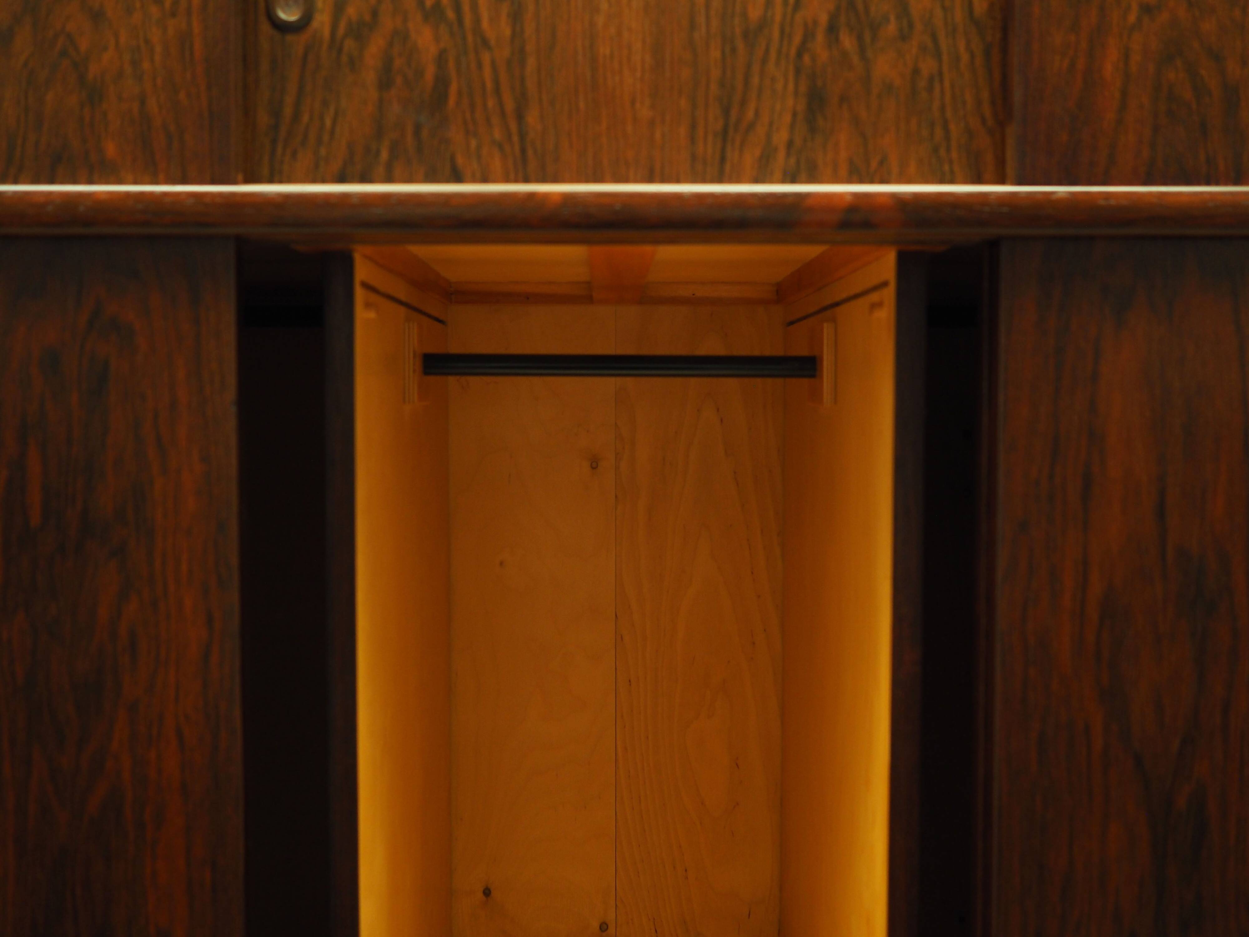 Rosewood wardrobe, Danish design, 1970s, production: Denmark