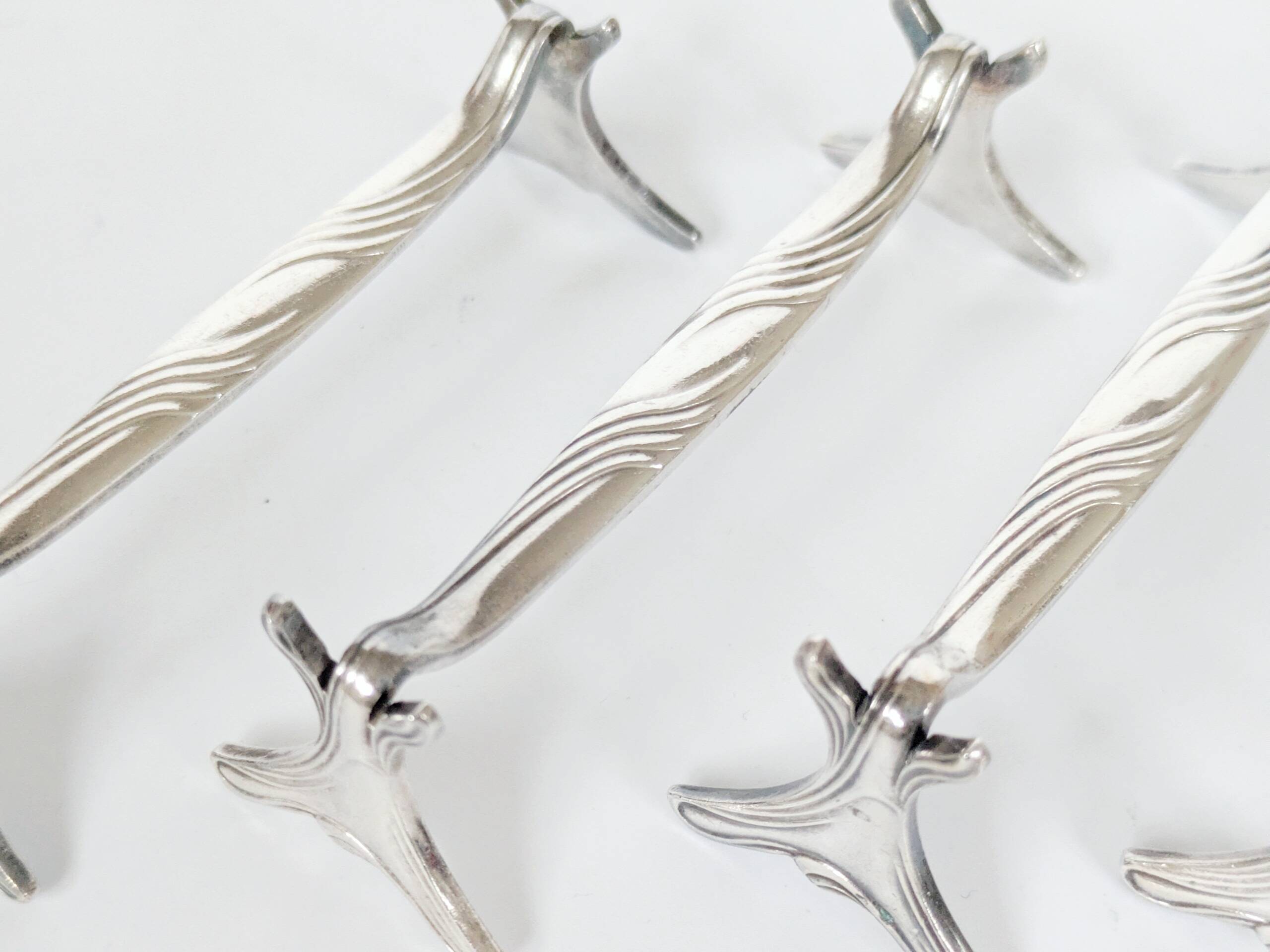 Set of 6 Christofle Antique, Modern Gramont, Art Nouveau Knife Rests