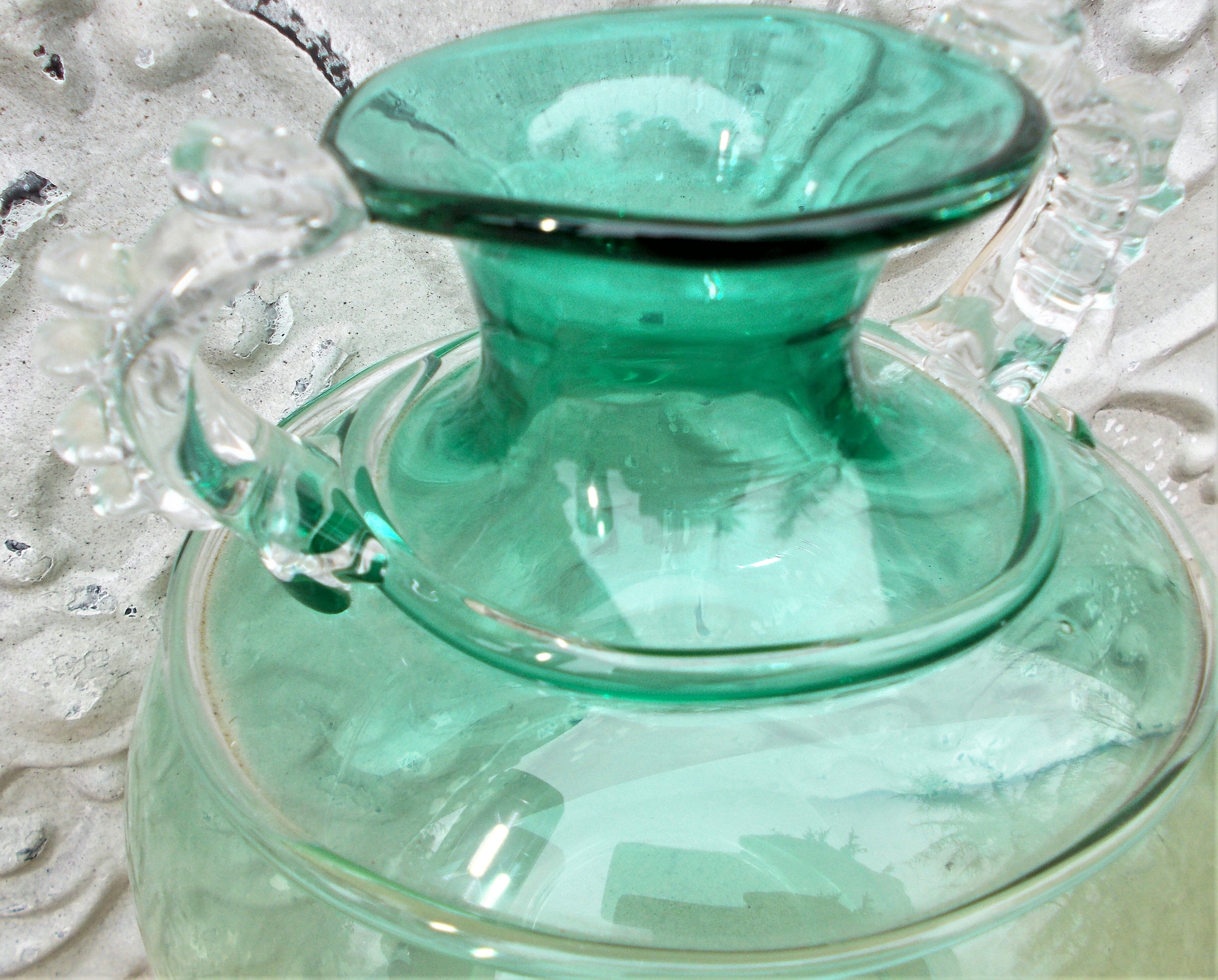 Contemporary glass signed Chris Thornton design Vase