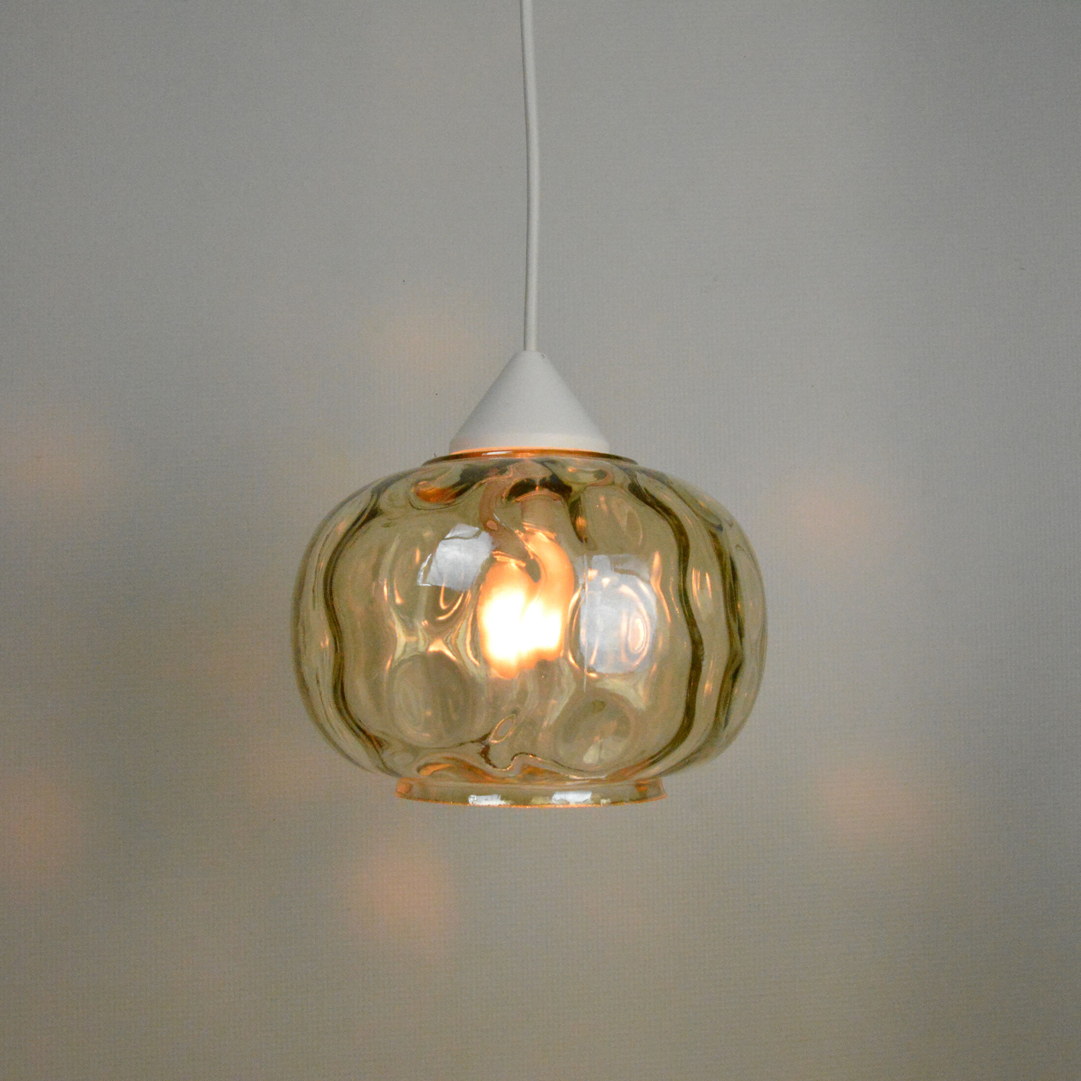 1970s Modernist hanging lamp, Poland