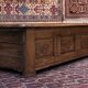 Banc coffre breton en châtaigner et marqueterie XIXème