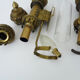Paire d'appliques murales de train SRC vintage en laiton année 50