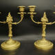 Pair of candlesticks Louis XVI style of the nineteenth