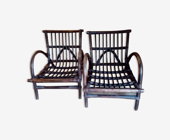 Fauteuils en bambou