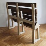 1970's Stadium bench, seat No. 1 and No. 2