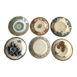 6 vintage plates