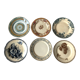 6 vintage plates