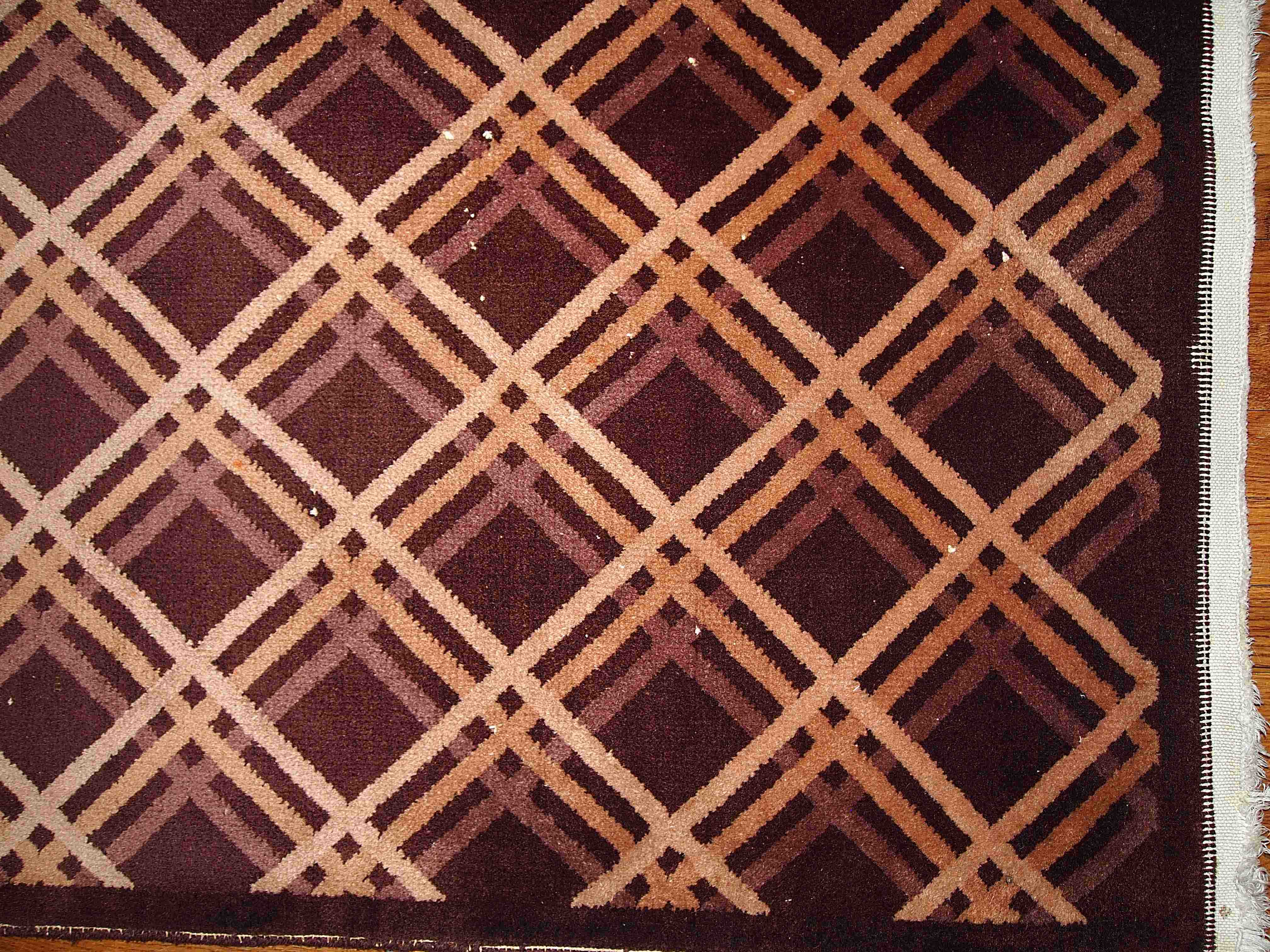 Ancient Chinese carpet Art Deco handmade 91cm x 150cm 1920