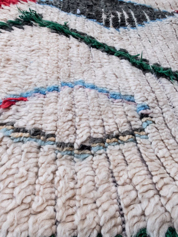 Azilal, 220 x 92 authentic hand made wool rug