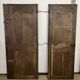 Pair of antique wardrobe doors and crosspiece