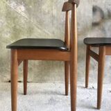 Pair of Scandinavian chairs by Hans Olsen for Frem Rojle - 1960s
