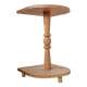 Brutalist side table in raw wood