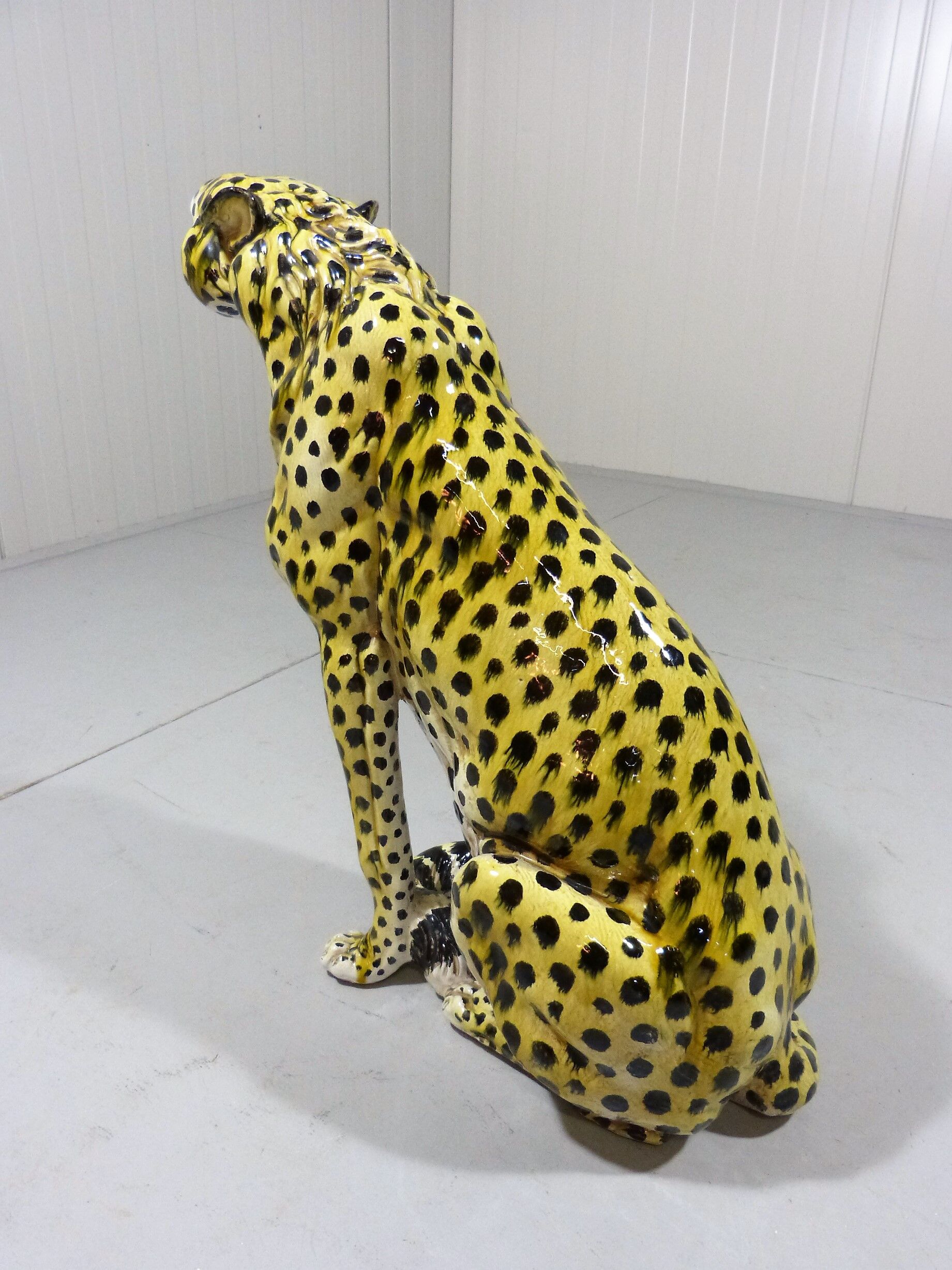 Vintage terracotta Cheetah, Italy 1960