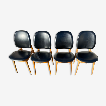 Set of 4 chairs baumann pegasus