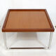 Table basse carrée bois & métal