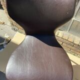 Paire de chaises en cuir