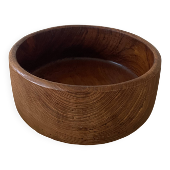 Vintage teak coupe salad bowl