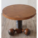 Brutalist tripod coffee table in oak 1940