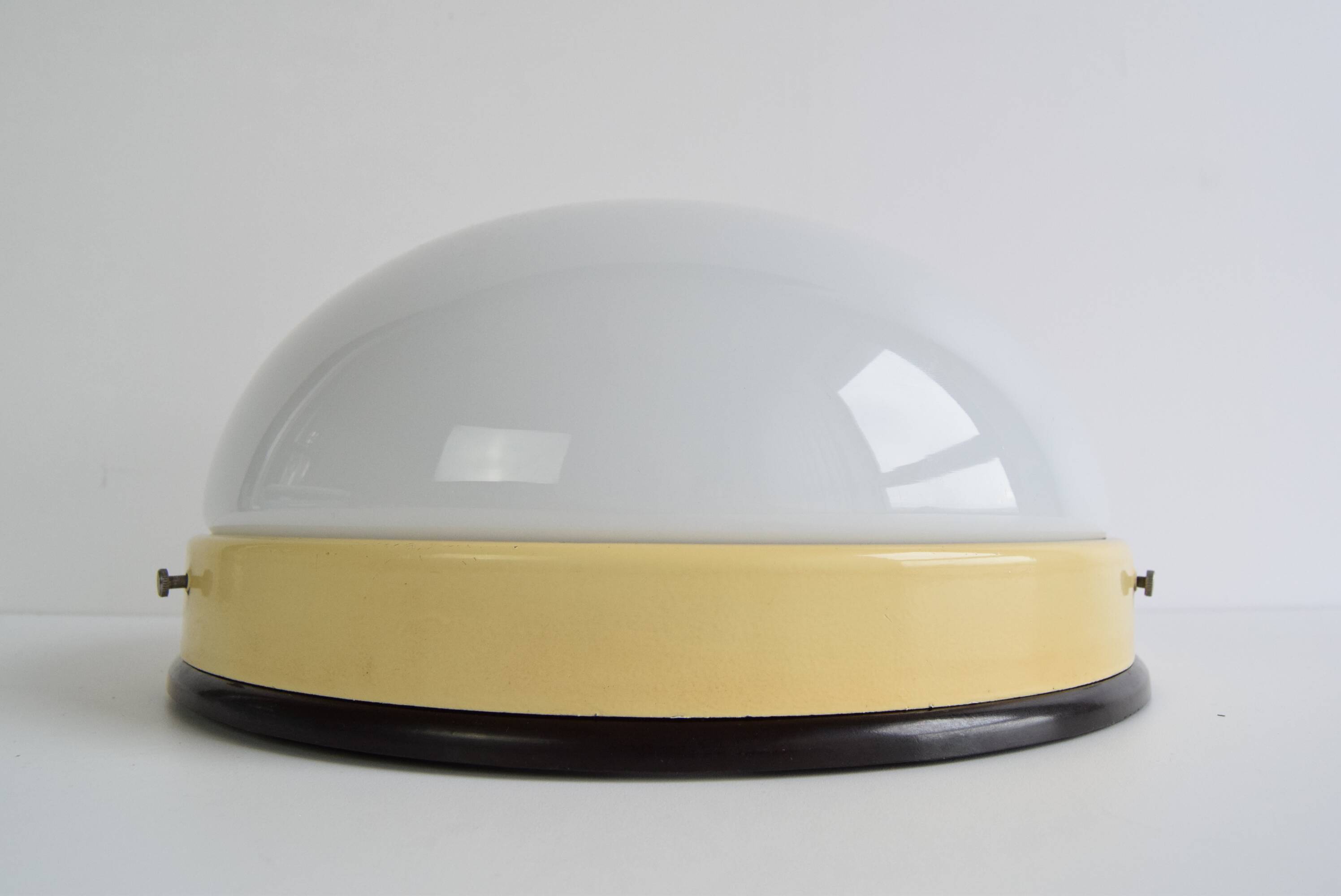 Industrial Bakelite Wall or Ceiling Light, 1950's.