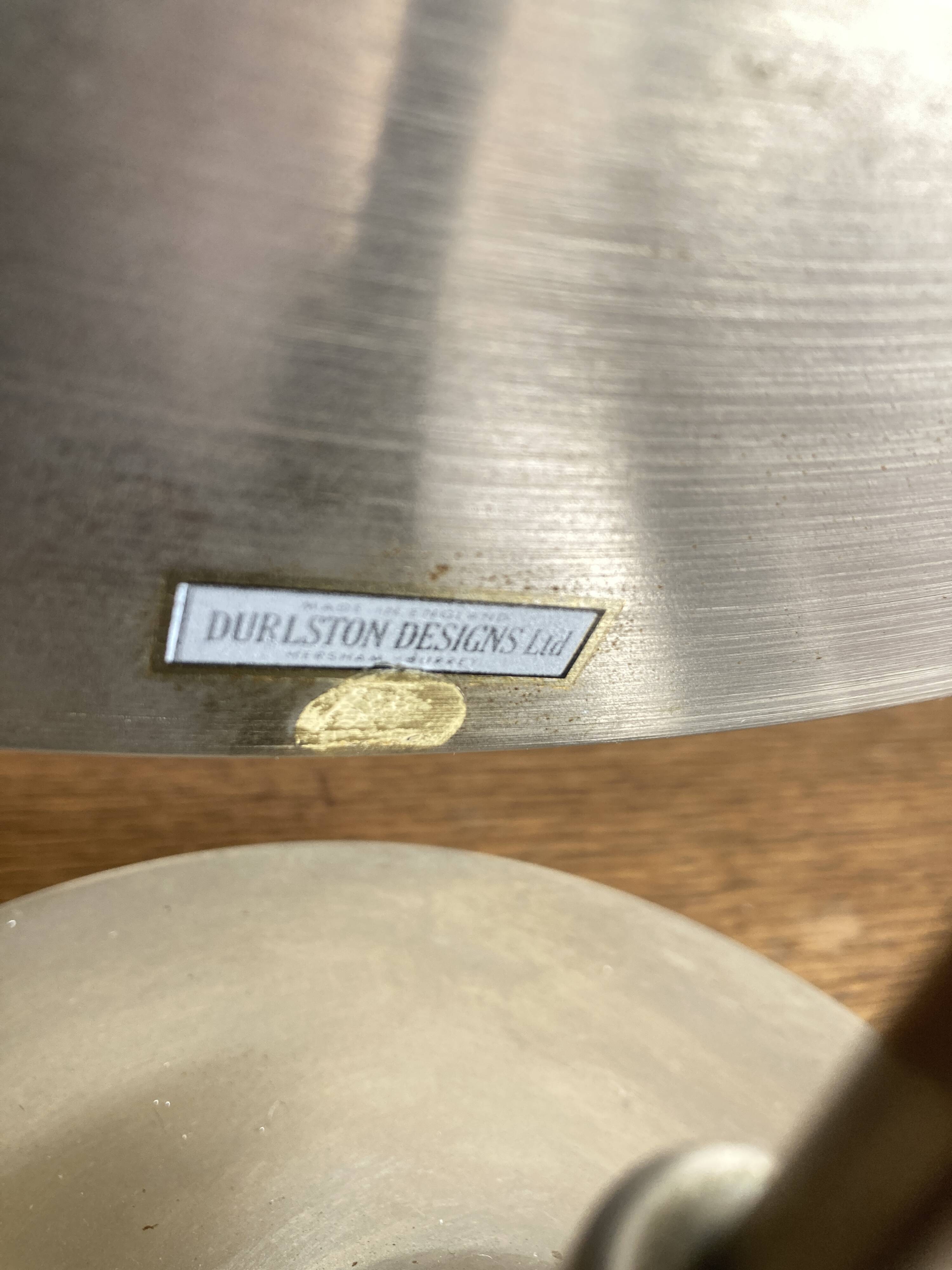 Space Age mirror, English 1960, adjustable, Durlston Design in nickel-plated steel.
