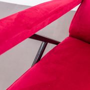 Velvet reclining armchair 1950