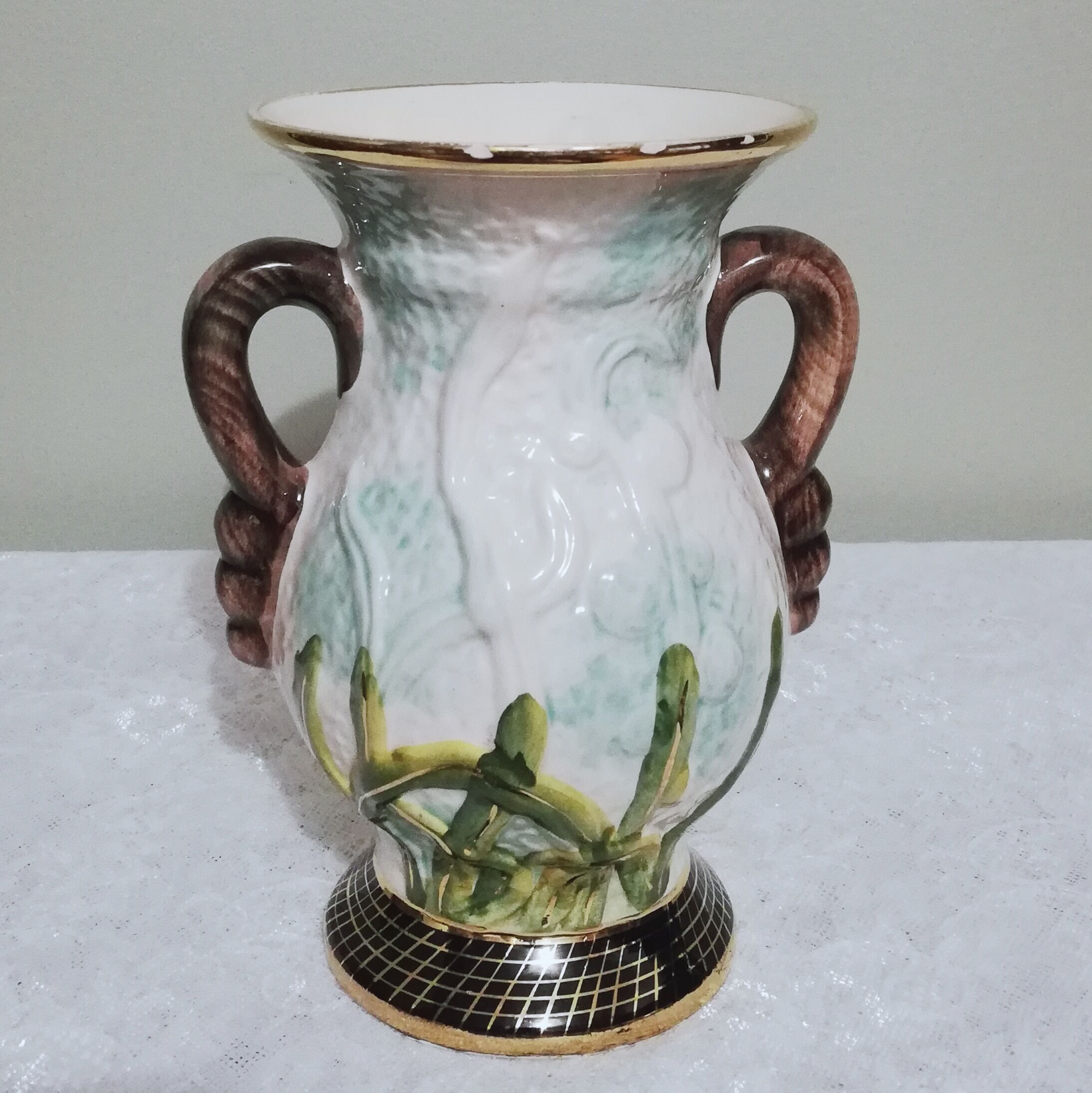 Ceramic vase signed Hubert Bequet
