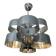 Chrome metal Space Age Sciolari chandelier from the 1970s.