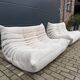 Original ligne roset togo set 3z, 2z + corner beige corduroy in new condition!!