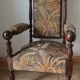 Walnut armchair in Neo-Renaissance style, 20th century.
