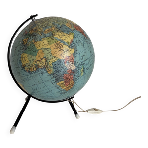 Globe vintage 1962 terrestre