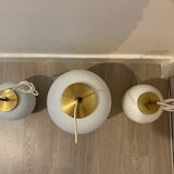 Bent karlby's "kina" glass and brass hanging series for lyfa - 1950