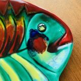 Plat vintage en forme de poisson Cérenne Vallauris