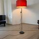 Vintage orange and red floor lamp from the 1970s