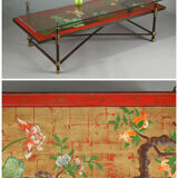 Coffee table with japanese decoration
