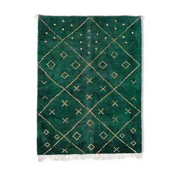 Modern Moroccan carpet green contemporary art 280x370cm