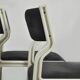 🟡 PASTOE plastic dining table chairs, Pierre Mennen, 70s Netherlands