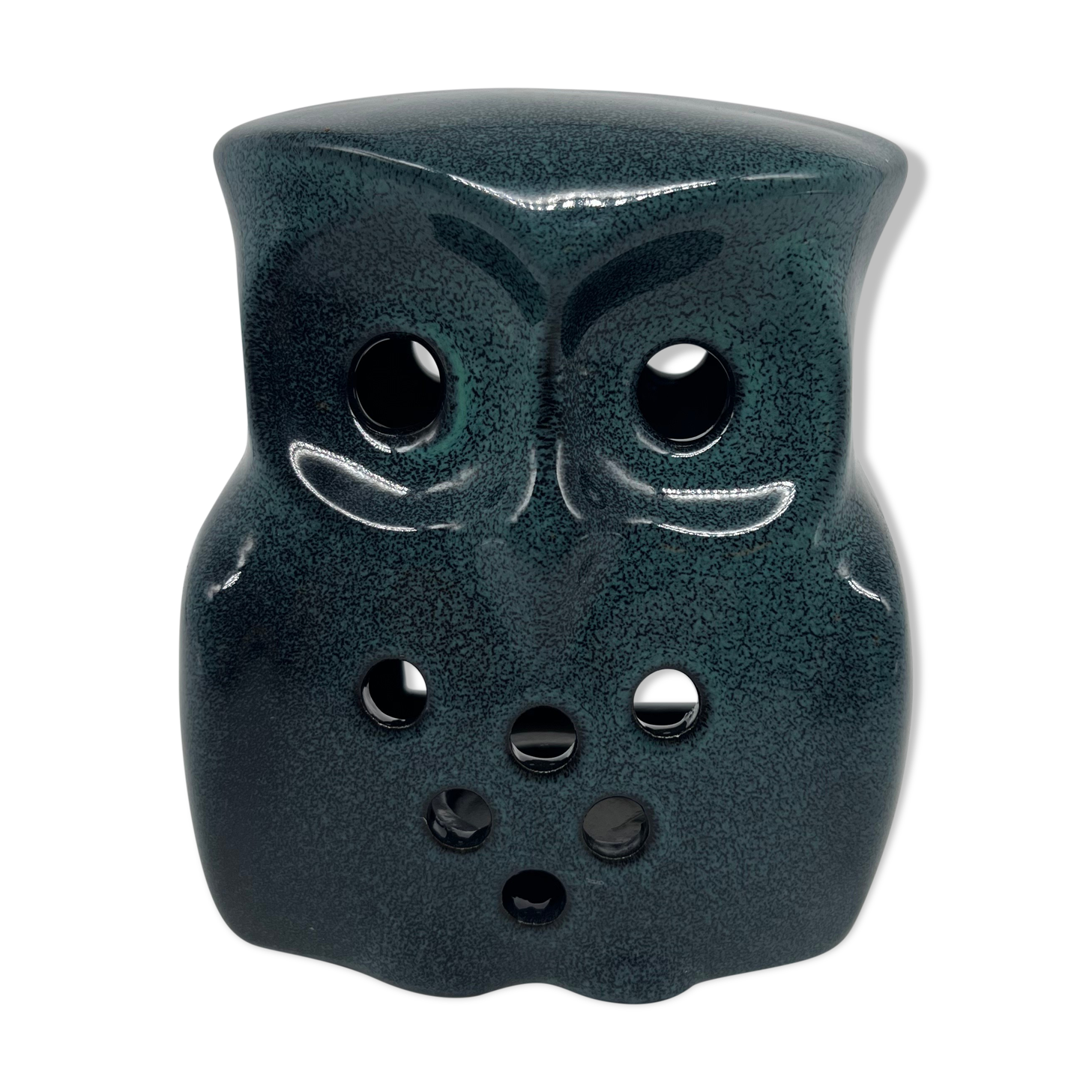 Bougeoir hibou en céramique