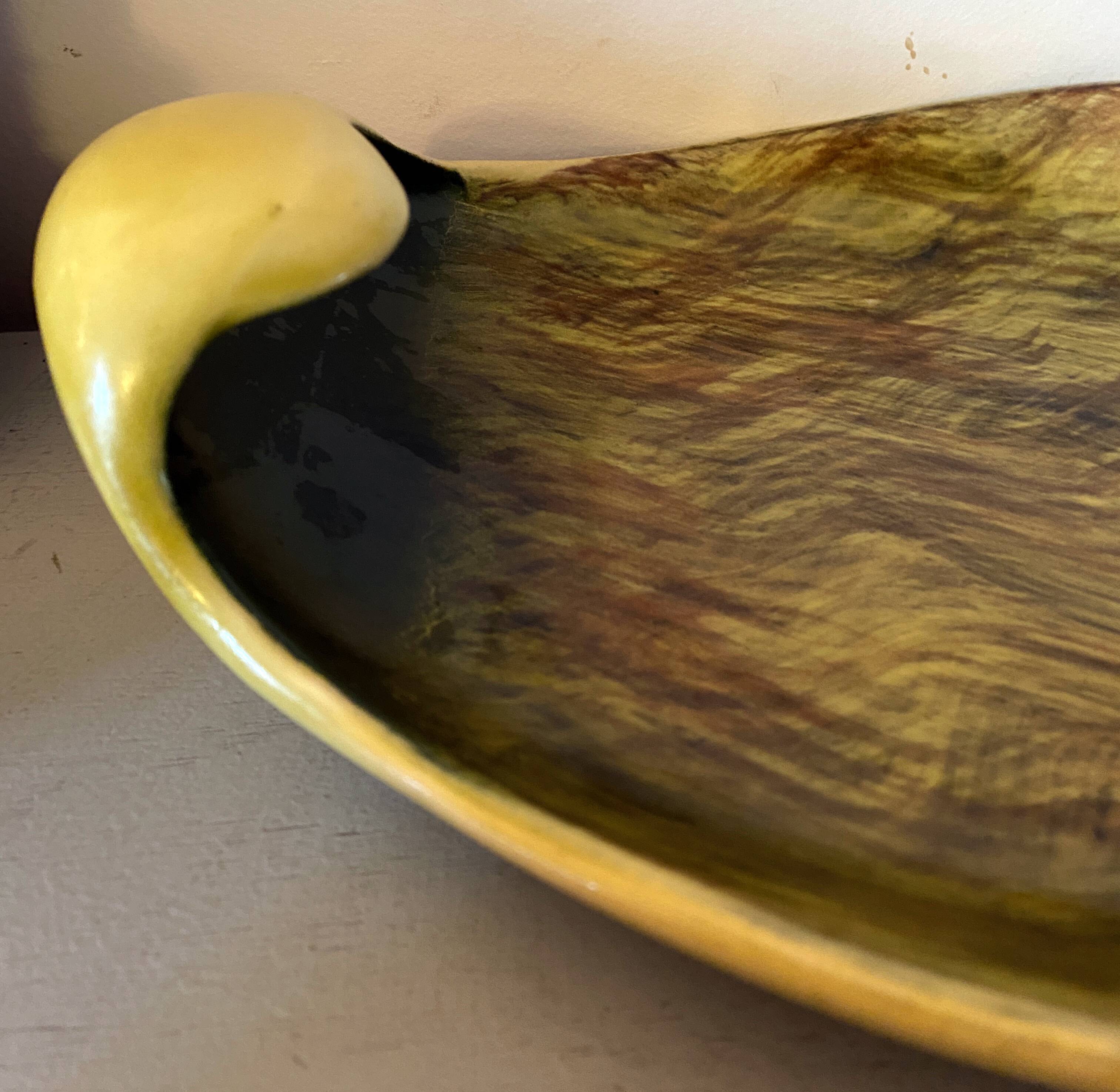 Large dish cut Saint Clement France 50' vintage