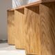 Stone and wood bench