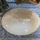 Antique porcelain vegetable dish made of "bamboo"