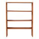 Scandinavian oak and teak bookshelf with adjustable shelves