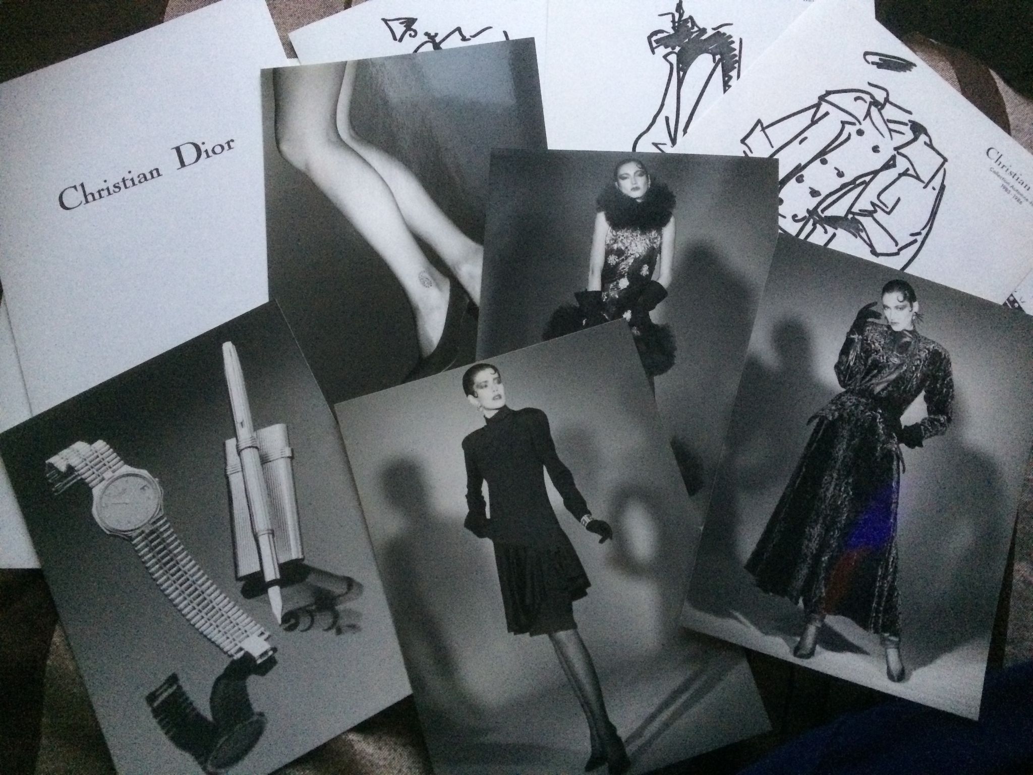 Christian dior: nice illustration of fine press mode of the 1980s