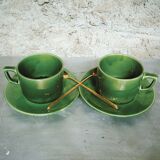 Duo cups with saucers