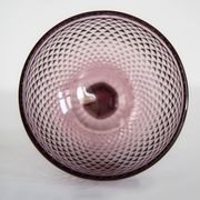 Vintage purple glass sugar bowl from the mid-century, Italy, 1960s.