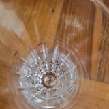 7 flûtes cristal d'arques taillé