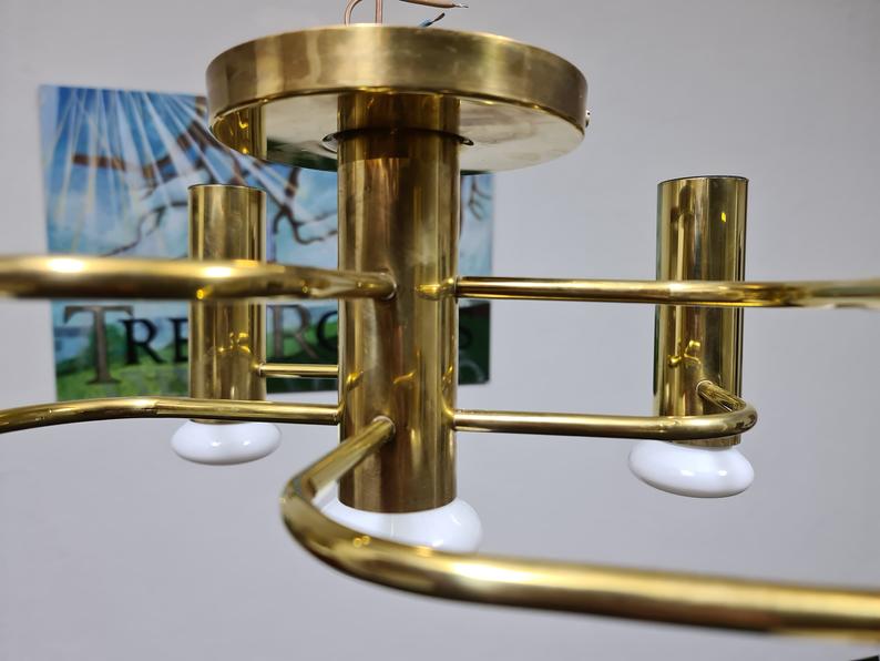 Vintage ceiling light by Leola Lighting Germany