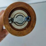 Turned wooden pepper mill