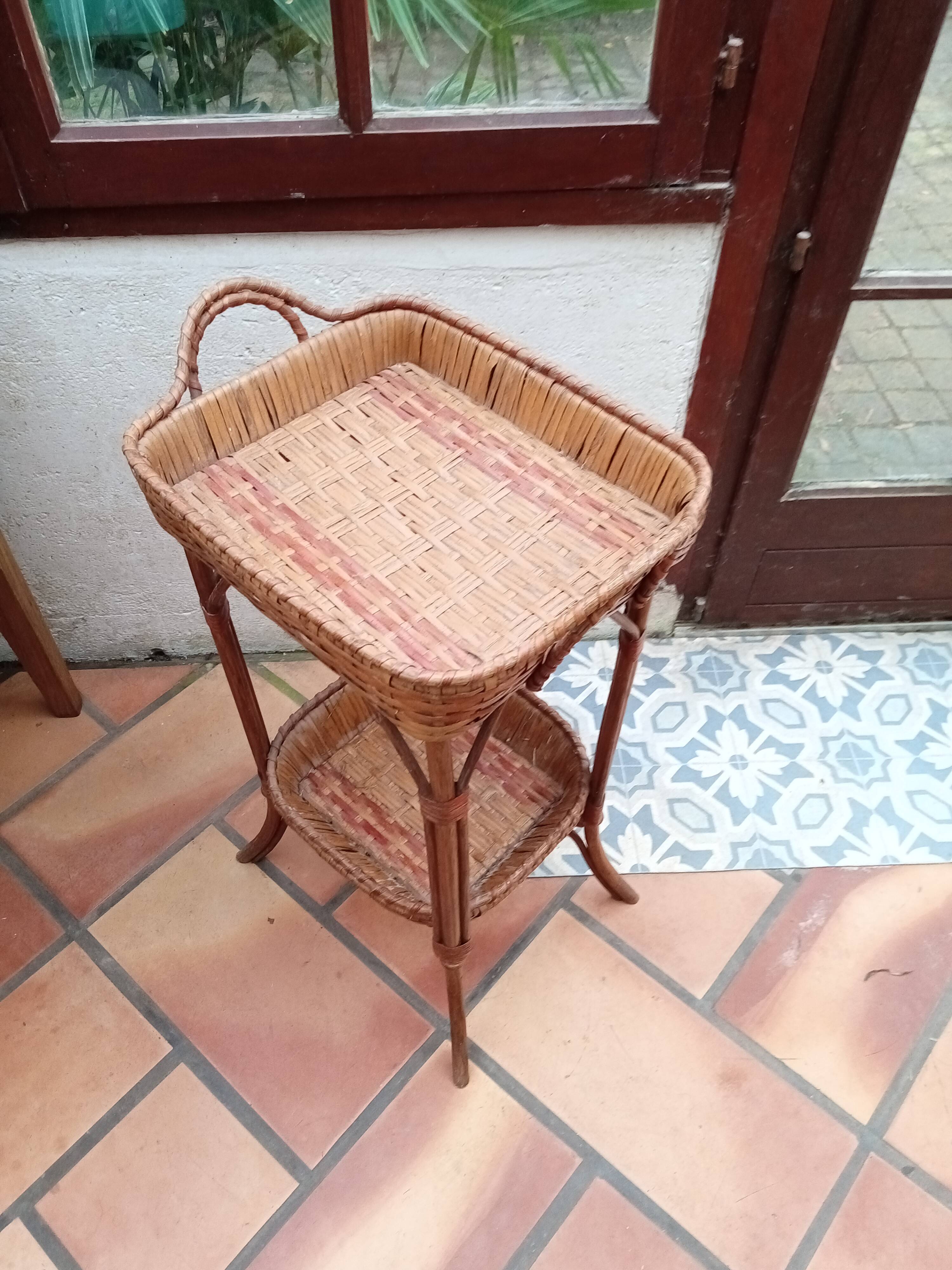 Small rattan table
