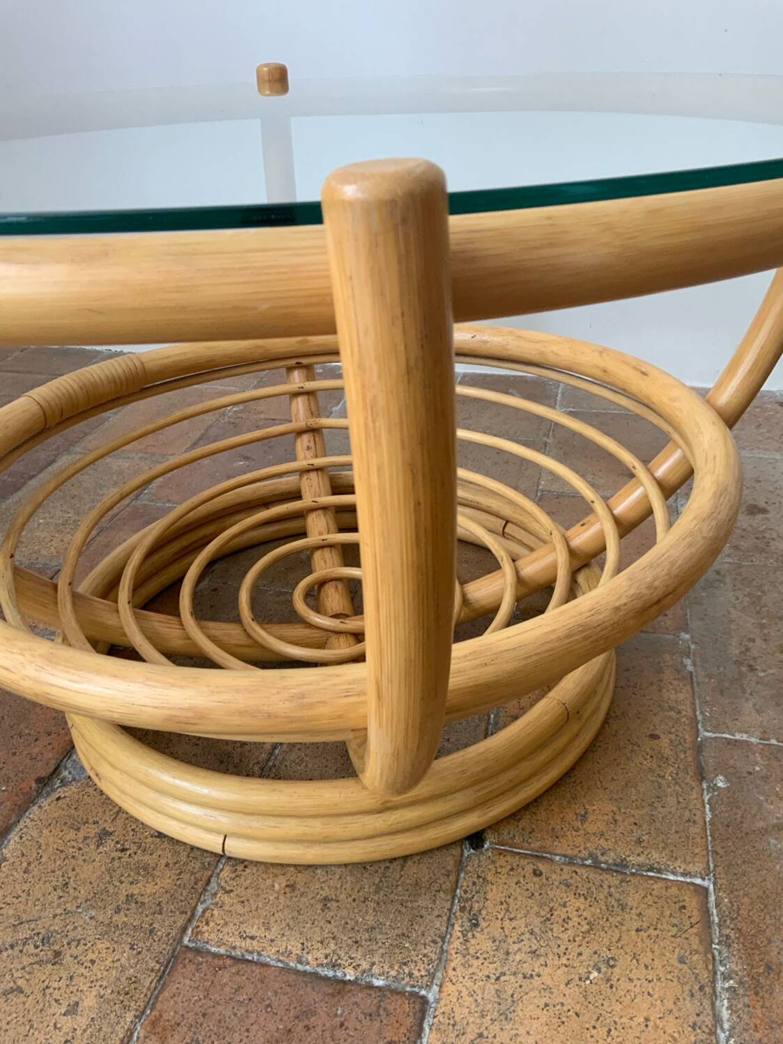 Rattan coffee table